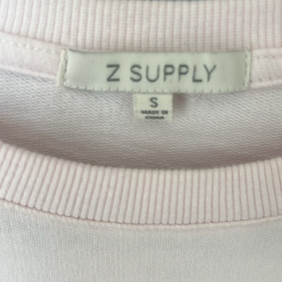 Small Z Supply French Terry Relaxed Burnout Pullover - Picture 2 of 6